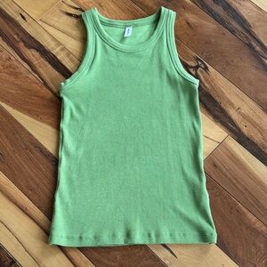 KOTN Green Ribbed Tank
